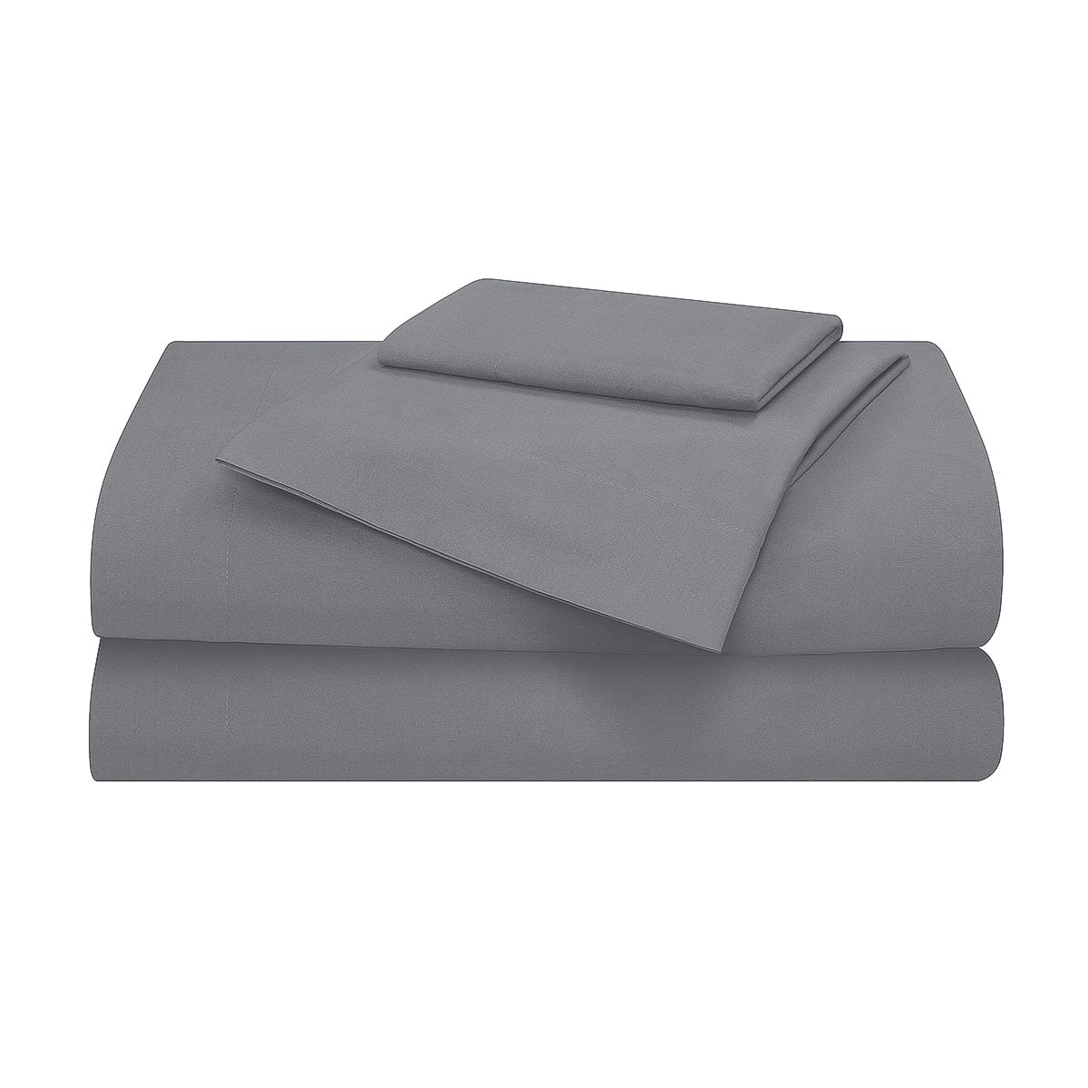 Sábanas Alix Gris Matrimonial | 100% Microfibra | Ultrasuave*