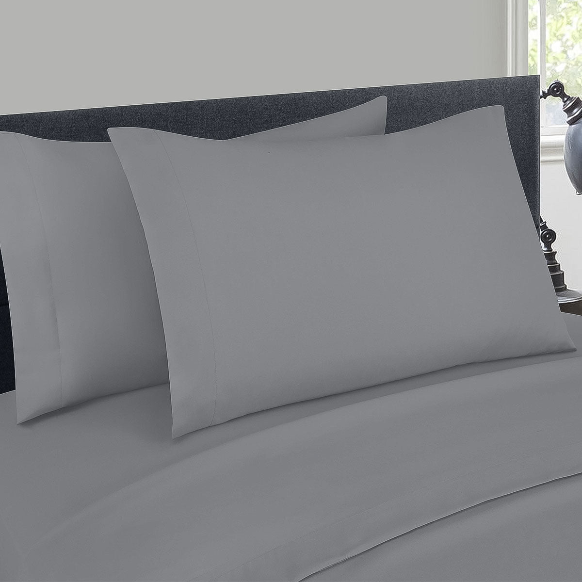 Sábanas Alix Gris Matrimonial | 100% Microfibra | Ultrasuave*