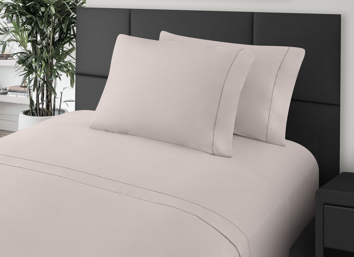 Sábanas Bambú · 100% Bambú · Tejido de ZigZag de 300 Hilos.