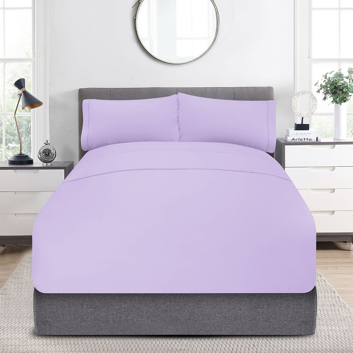 Sábanas Bari · 100% Algodón · Tejido de Satín de 300 Hilos.