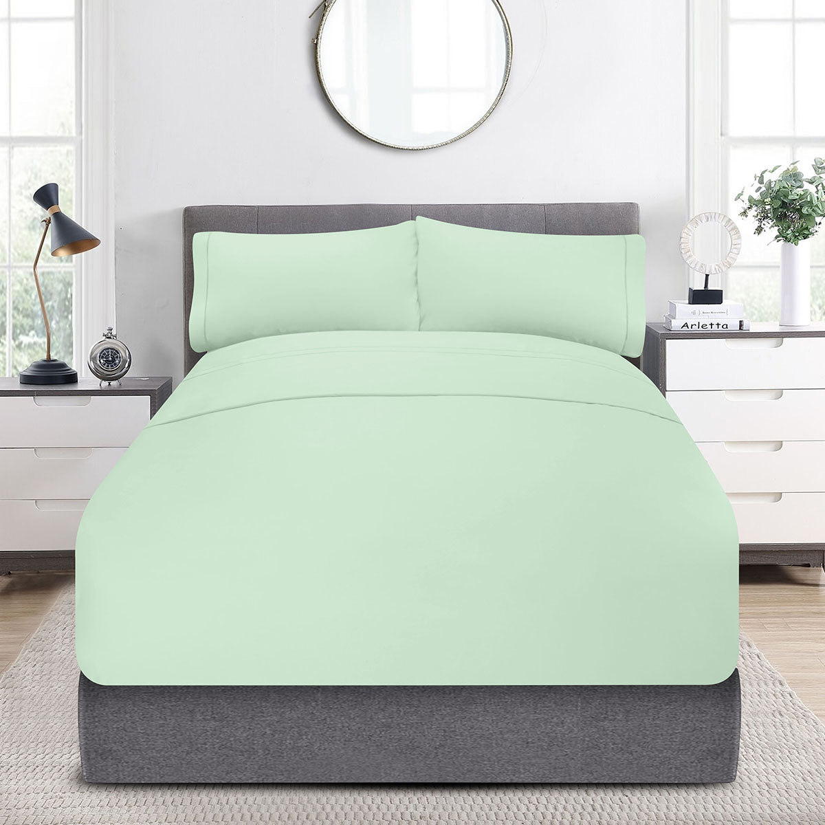 Sábanas Bari · 100% Algodón · Tejido de Satín de 300 Hilos.