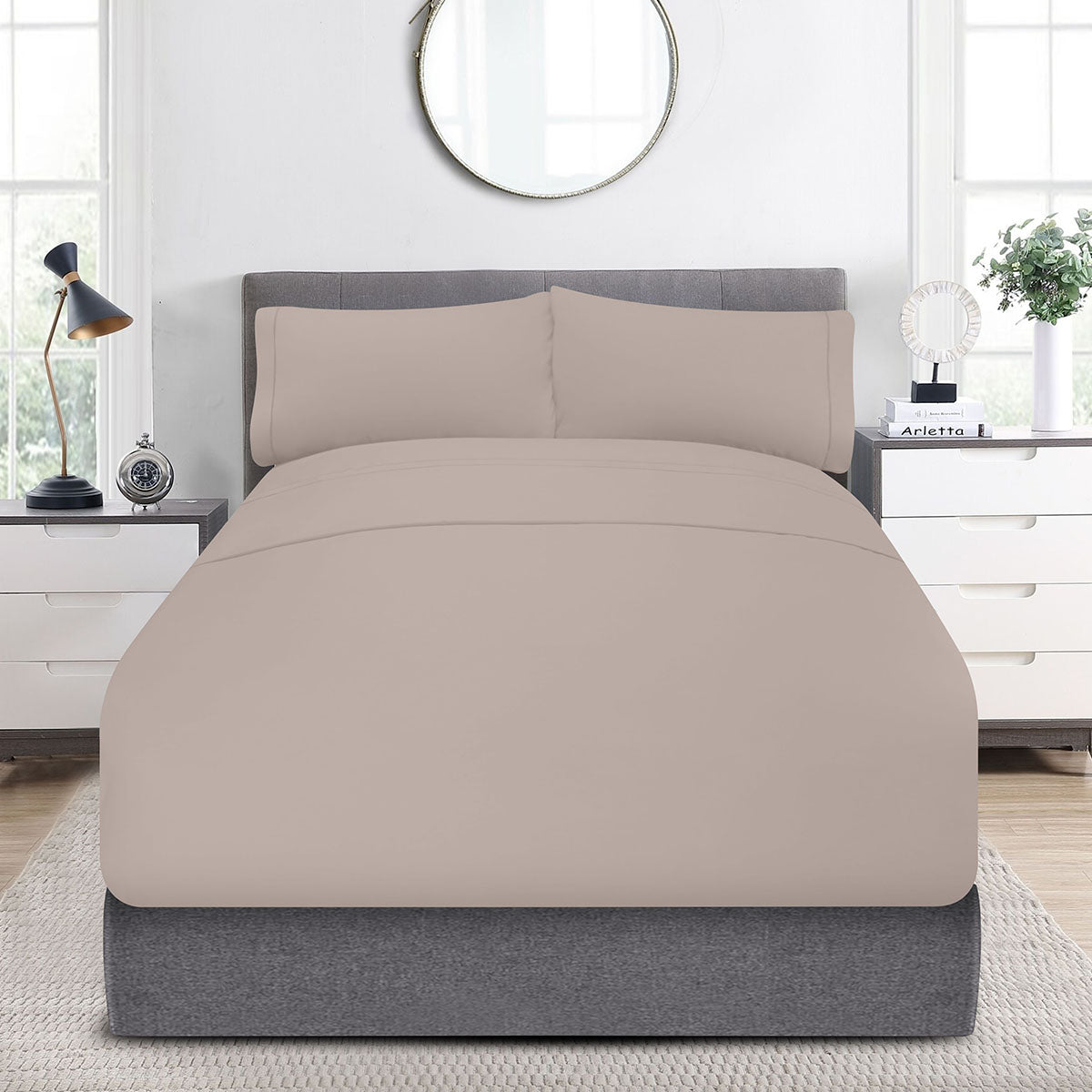 Sábanas Bari · 100% Algodón · Tejido de Satín de 300 Hilos.