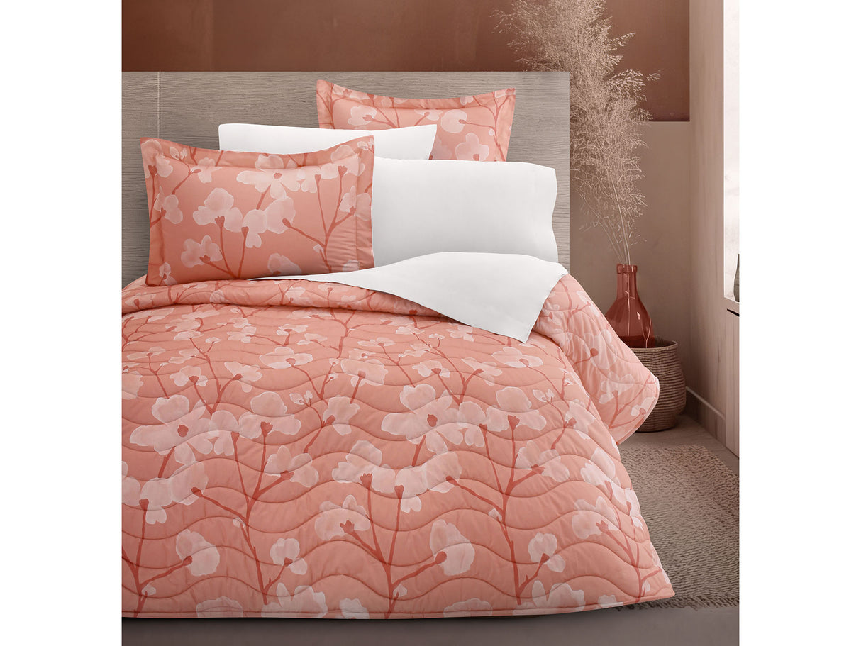 Colcha Cindel Coral | 100% Algodón