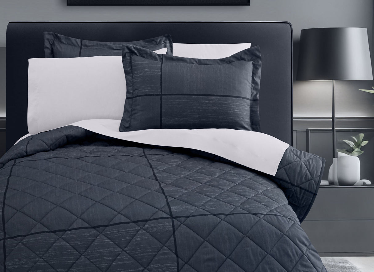 Coordinado Calder | Colcha y Fundas decorativas | Microfibra Ultrasuave