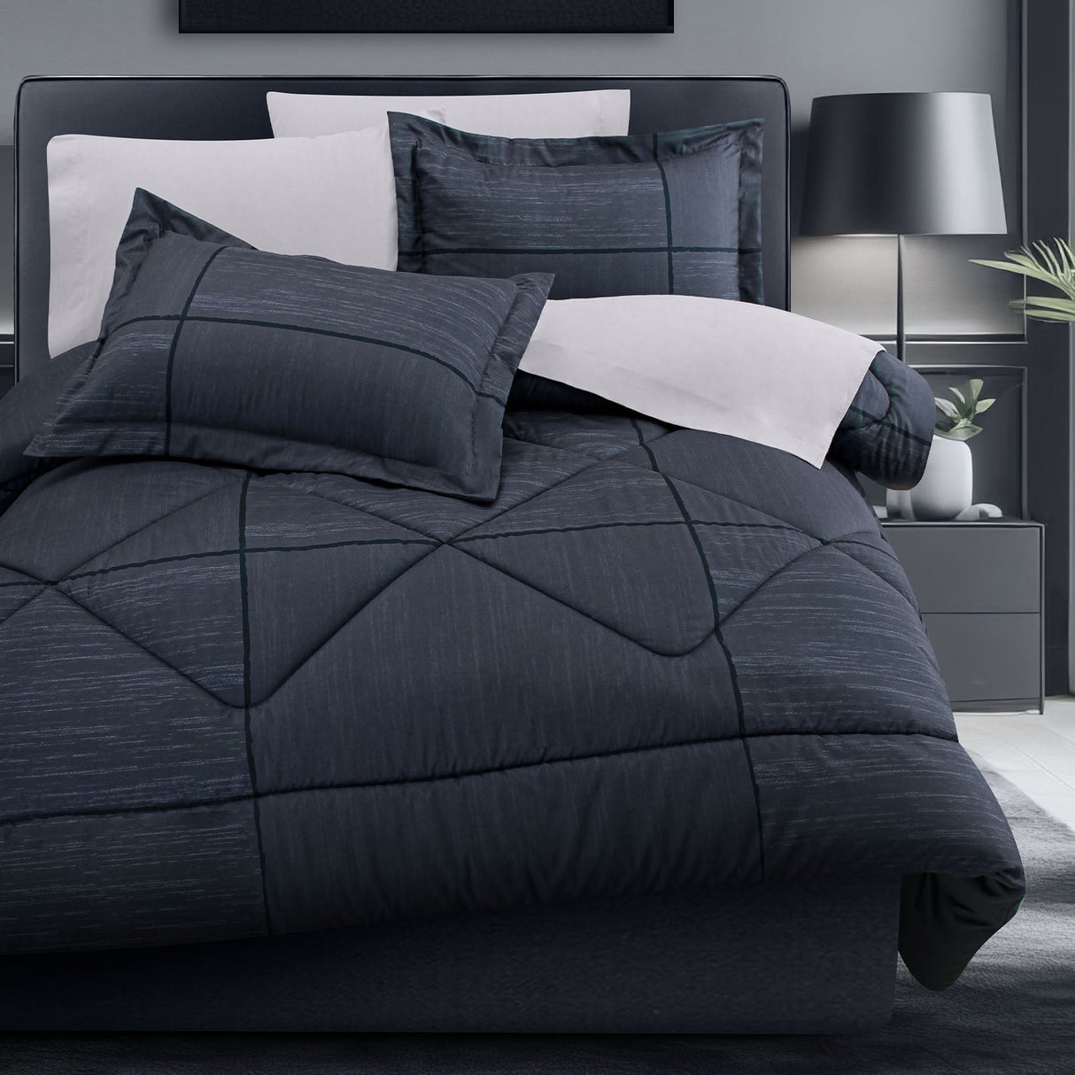 Coordinado Calder | Edredón y Fundas decorativas | Microfibra Ultrasuave