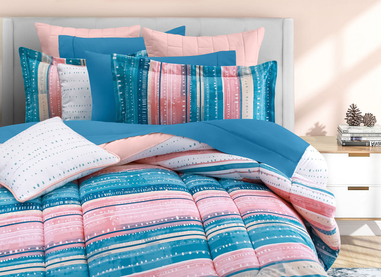 Coordinado Carly | Edredón y Fundas decorativas | Microfibra Ultrasuave