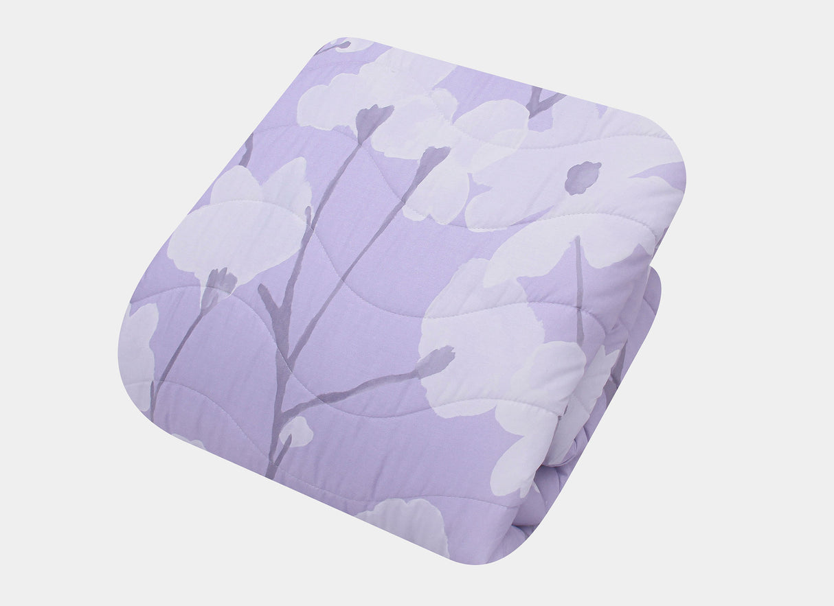 Coordinado Cindel Lila | Colcha y Fundas decorativas | 100% Algodón