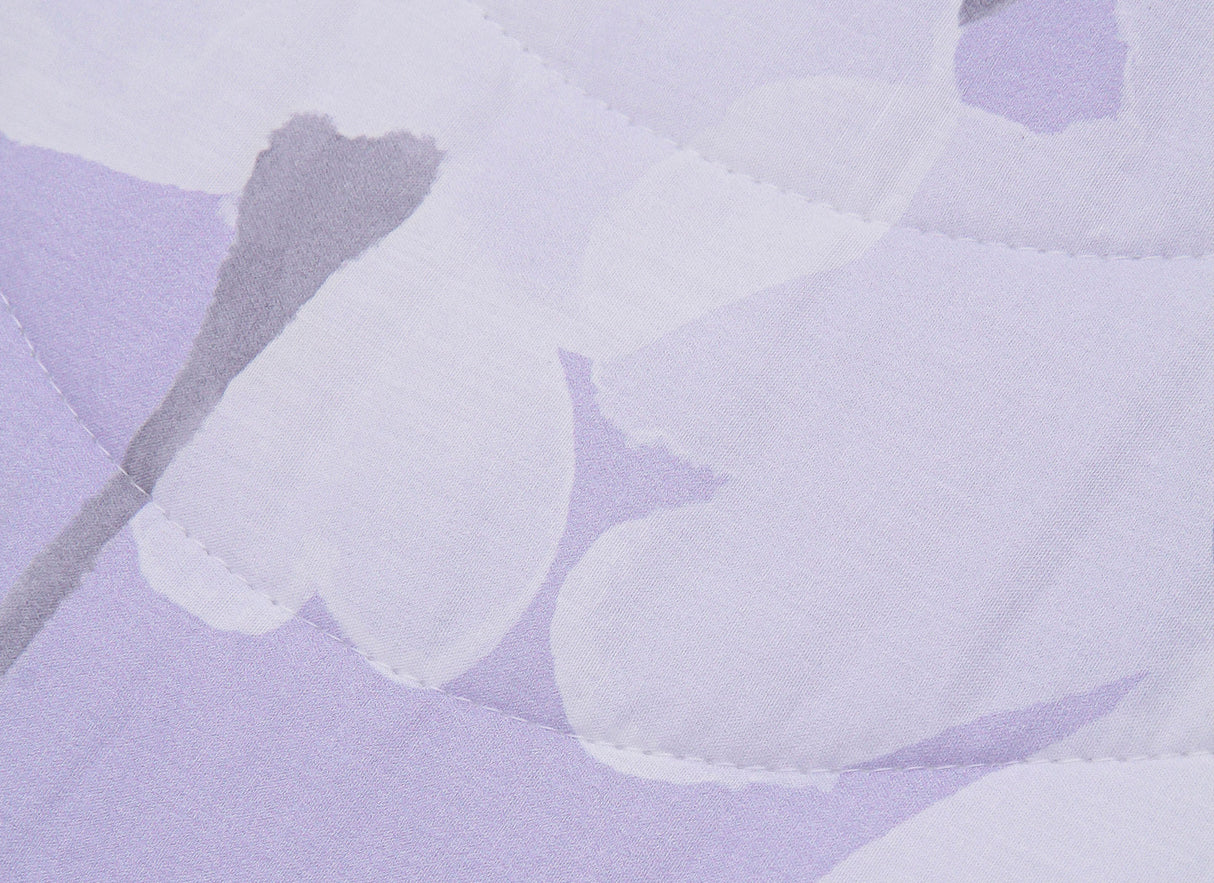 Coordinado Cindel Lila | Colcha y Fundas decorativas | 100% Algodón