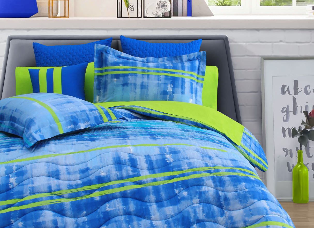 Coordinado Danika | Colcha y Fundas decorativas | Microfibra Ultrasuave