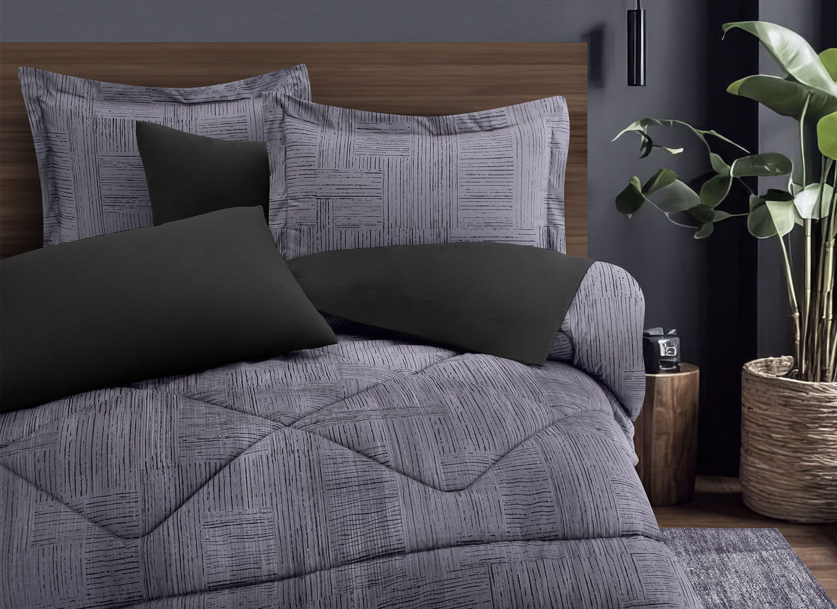 Coordinado Draco | Edredón y Fundas decorativas | Microfibra Ultrasuave