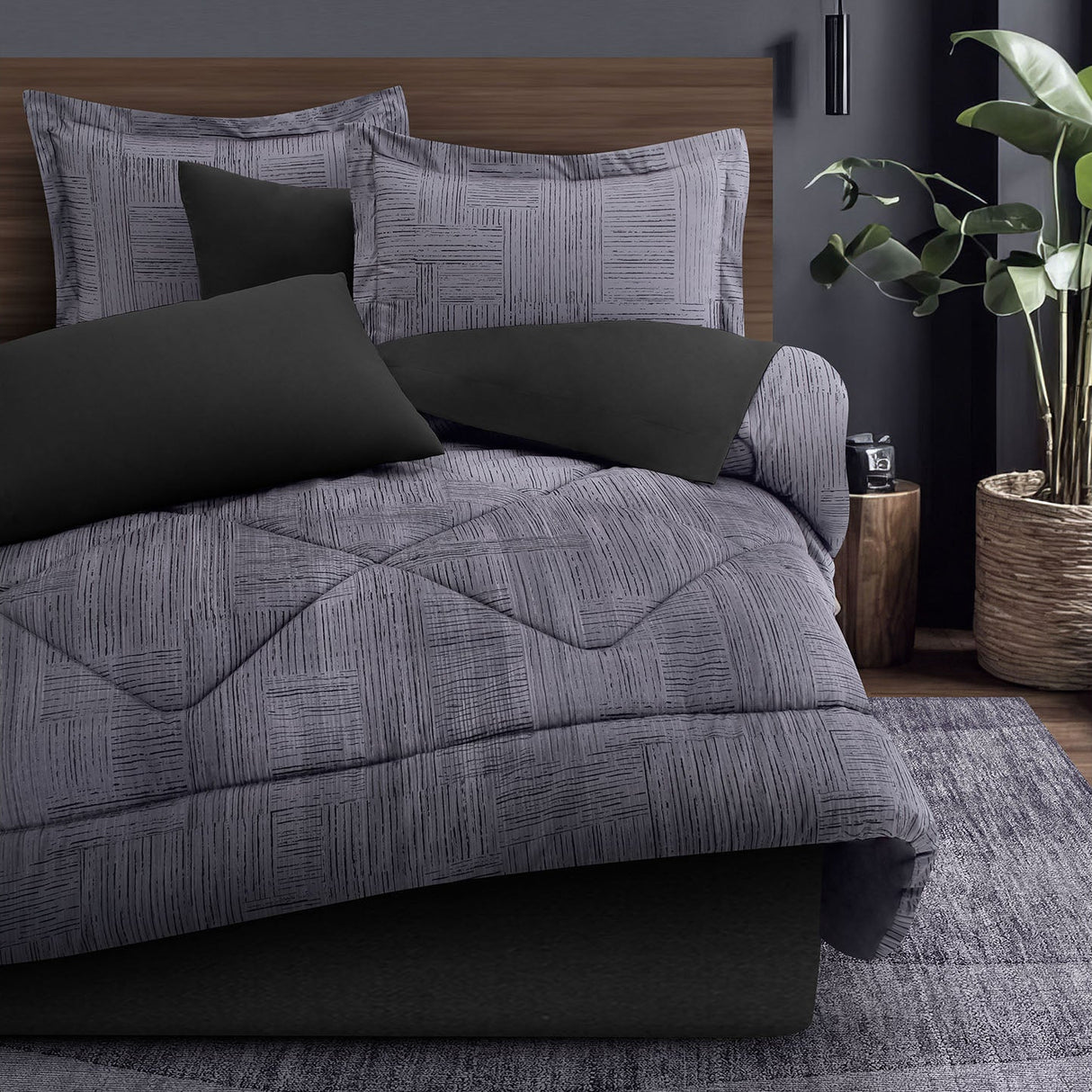 Coordinado Draco | Edredón y Fundas decorativas | Microfibra Ultrasuave