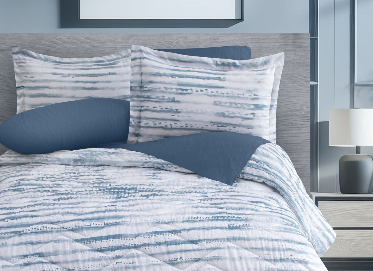 Coordinado Edsel | Colcha y Fundas decorativas | Microfibra Ultrasuave