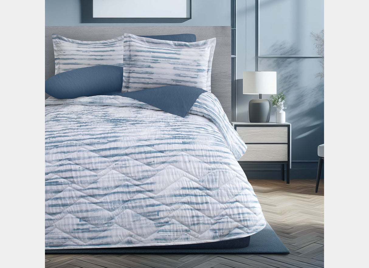 Coordinado Edsel | Colcha y Fundas decorativas | Microfibra Ultrasuave