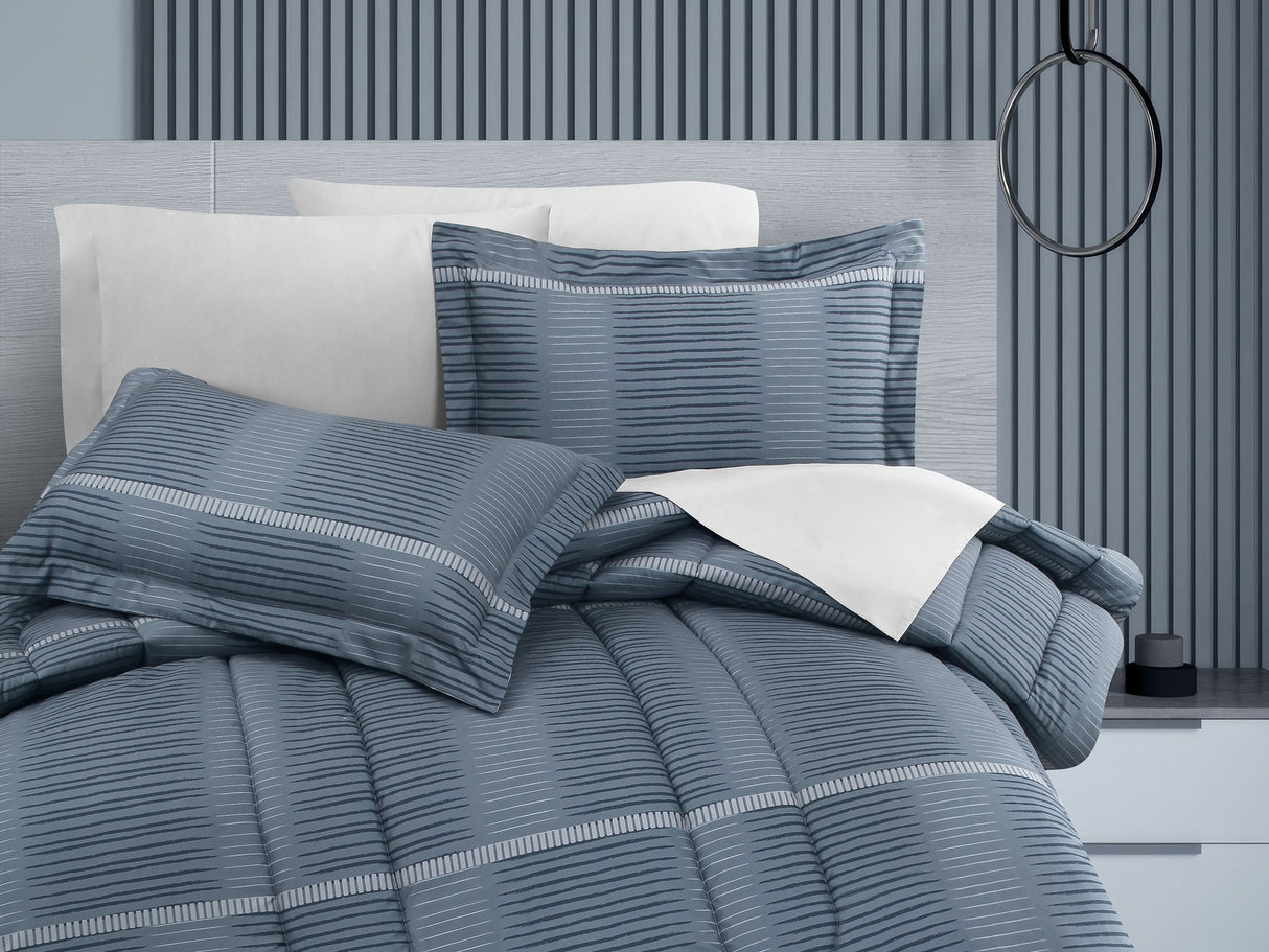 Edredón Elide Azul | Microfibra Ultrasuave