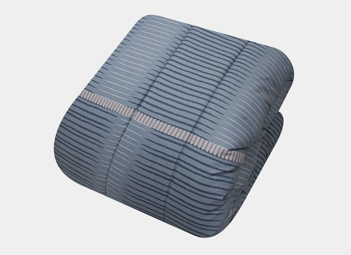 Coordinado Elide Azul | Edredón y Fundas decorativas | Microfibra Ultrasuave