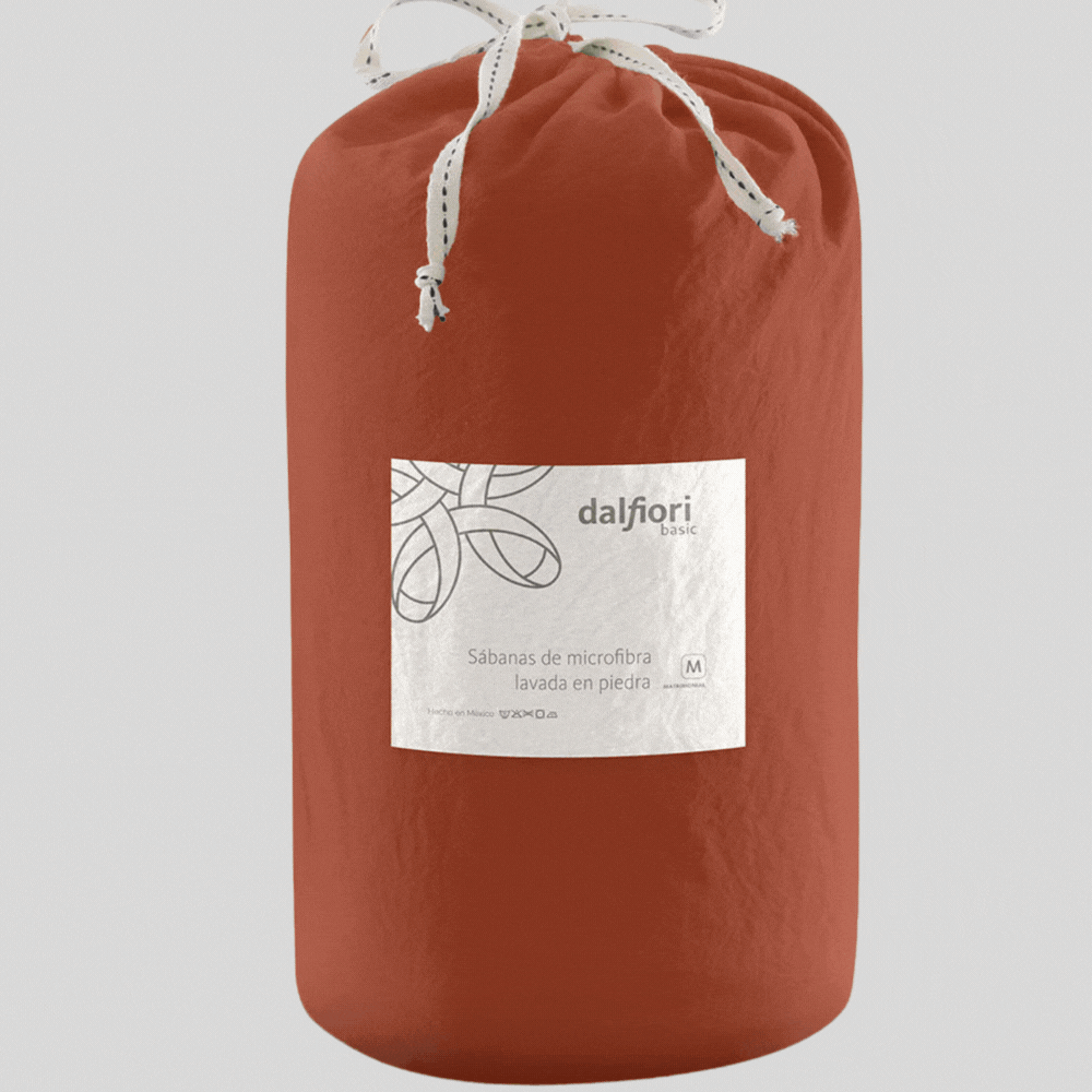 Paquete de 5 Juegos de Sábanas | Microfibra Lavada | Hazel | Terracota | Gris Yeso | Amarillo | Verde | Asfalto.