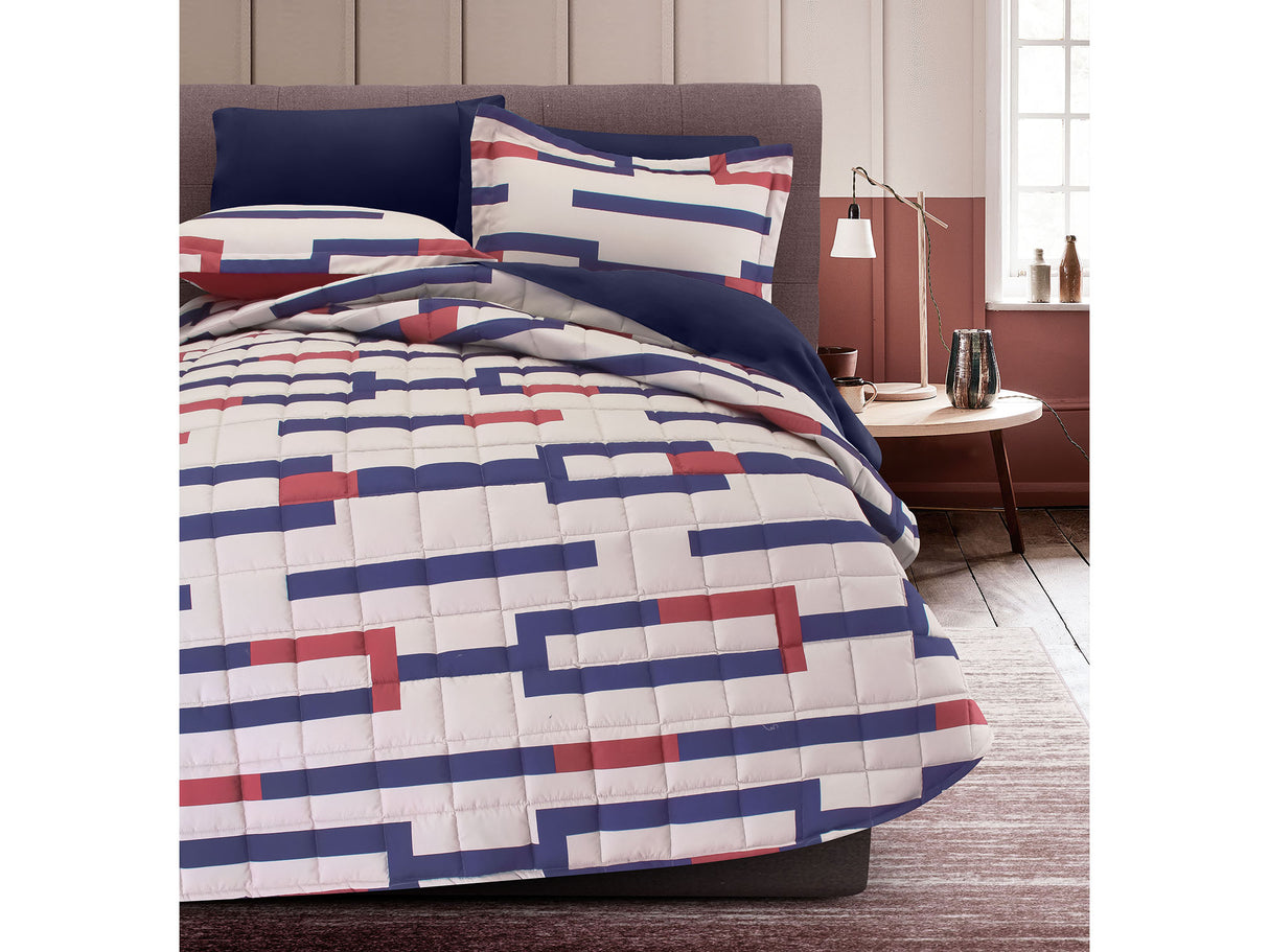 Colcha Italo Azul | Microfibra Ultrasuave