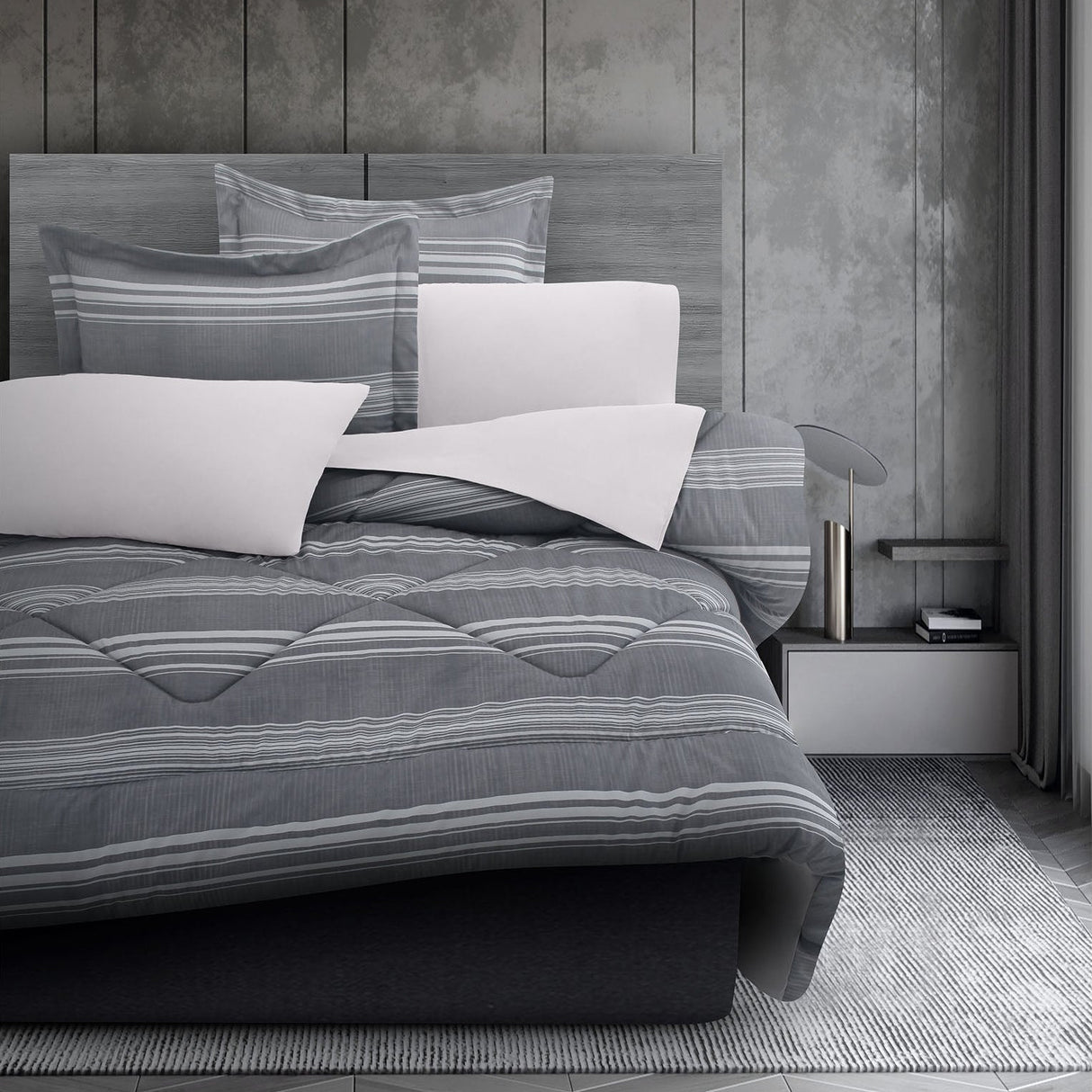 Coordinado Jensen | Edredón y Fundas decorativas | Microfibra Ultrasuave