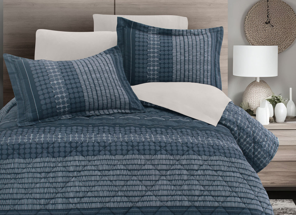 Coordinado Keid | Colcha y Fundas decorativas | Microfibra Ultrasuave