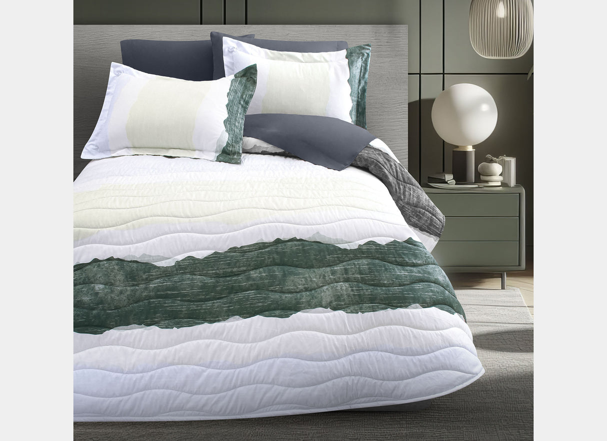 Coordinado Kumico | Colcha y Fundas decorativas | Microfibra Ultrasuave