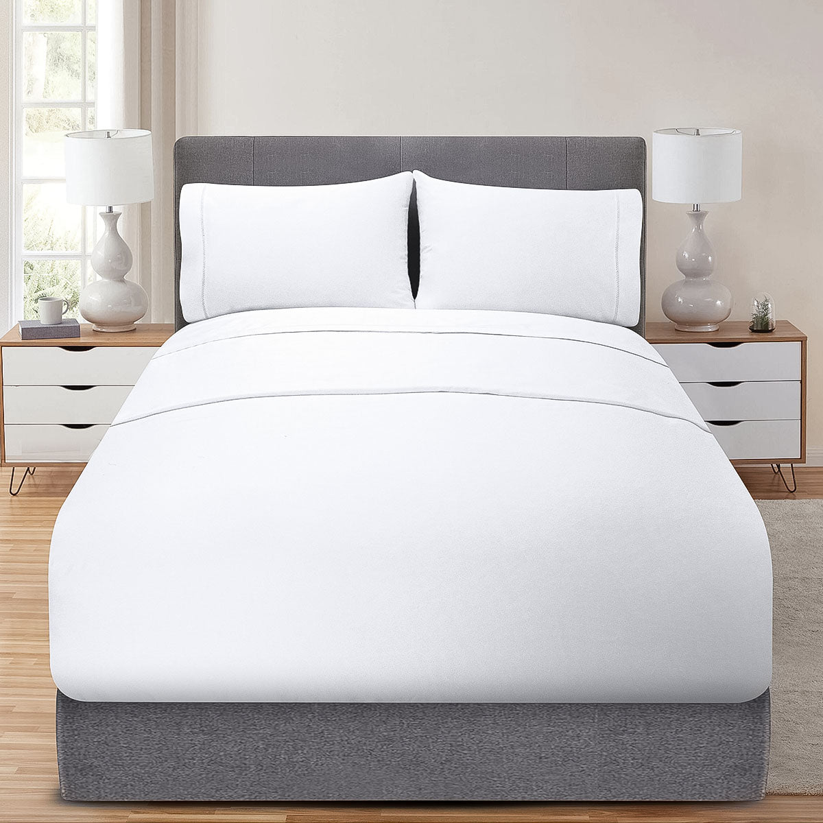 Sábanas Mantova · 100% Algodón · Tejido de Satín de 500 Hilos.