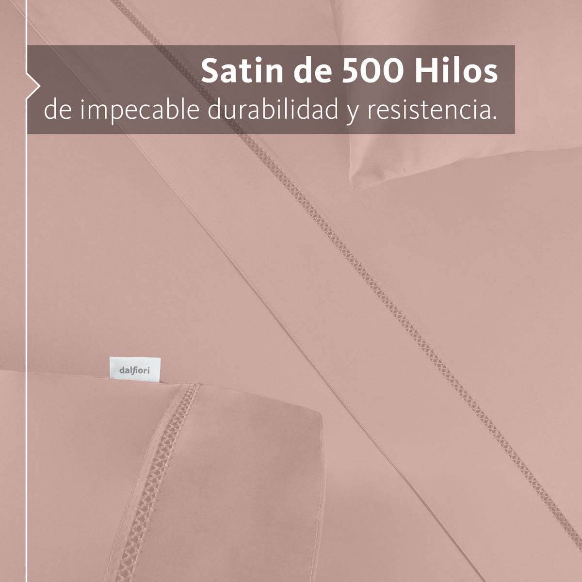 Sábanas Mantova · 100% Algodón · Tejido de Satín de 500 Hilos.