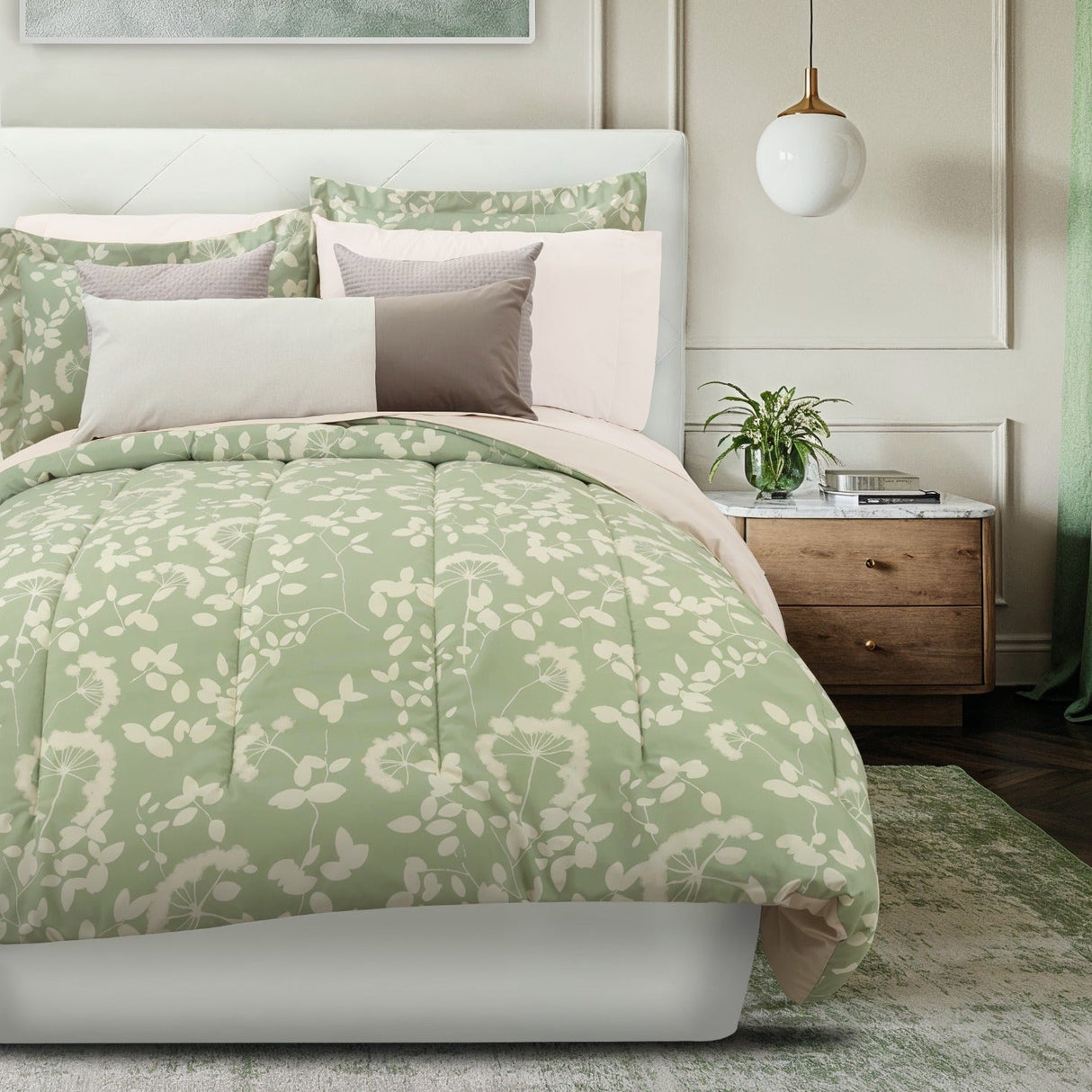Coordinado Nehemia | Edredón y Fundas decorativas | Microfibra Ultrasuave