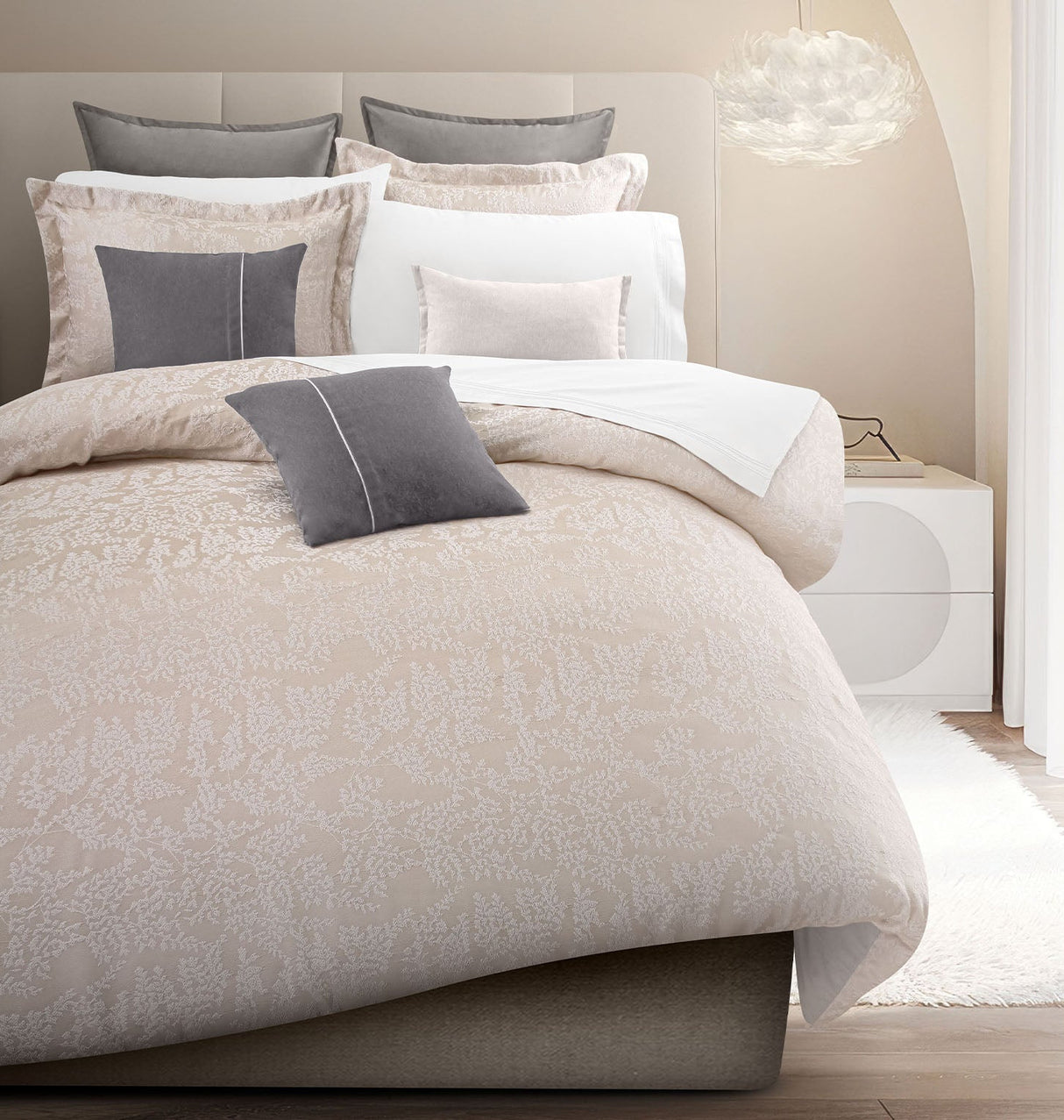 Coordinado Ona | Duvet con relleno y fundas decorativas | Tejido de Jacquard