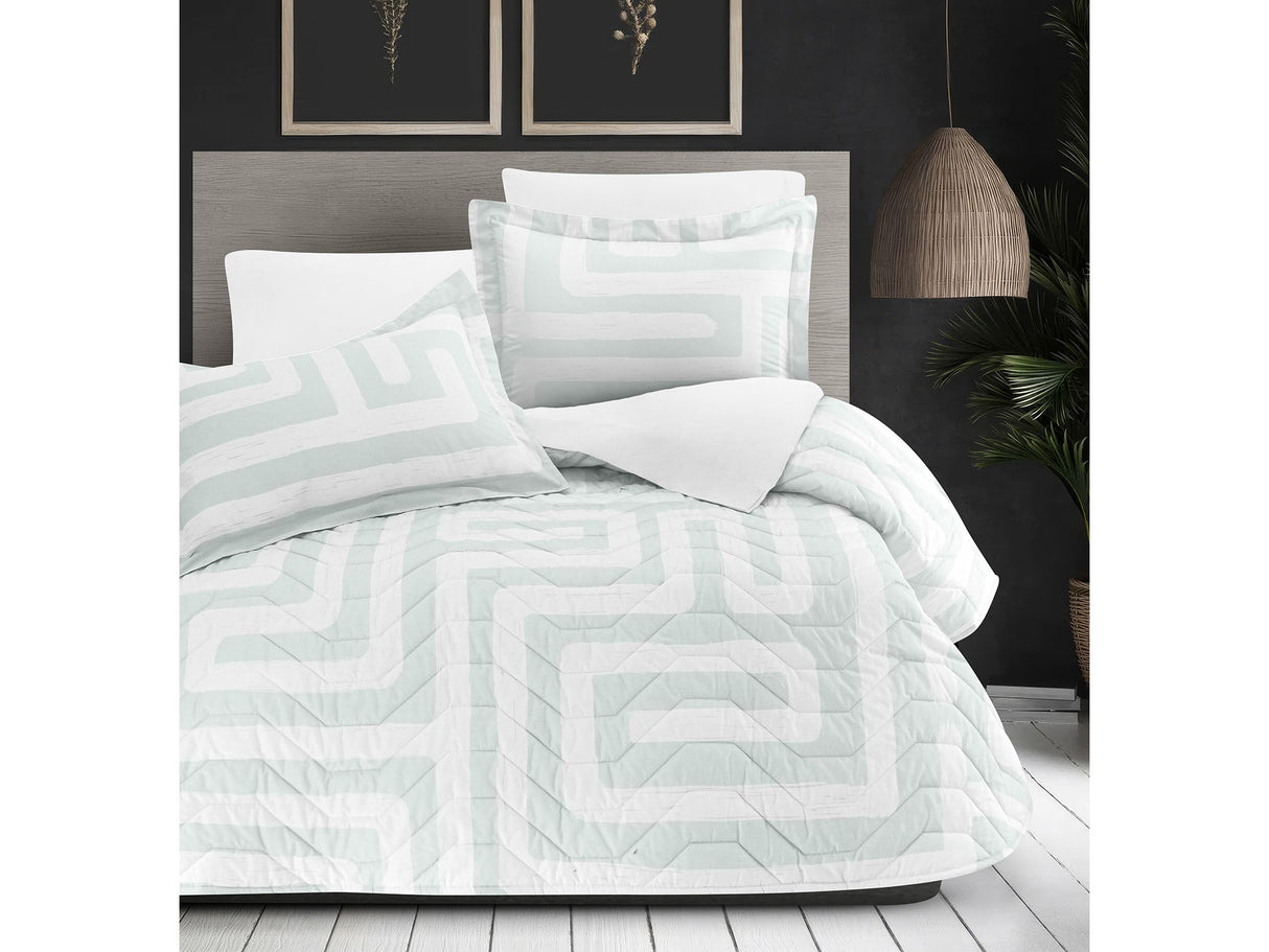 Colcha Pisani Menta | 100% Algodón