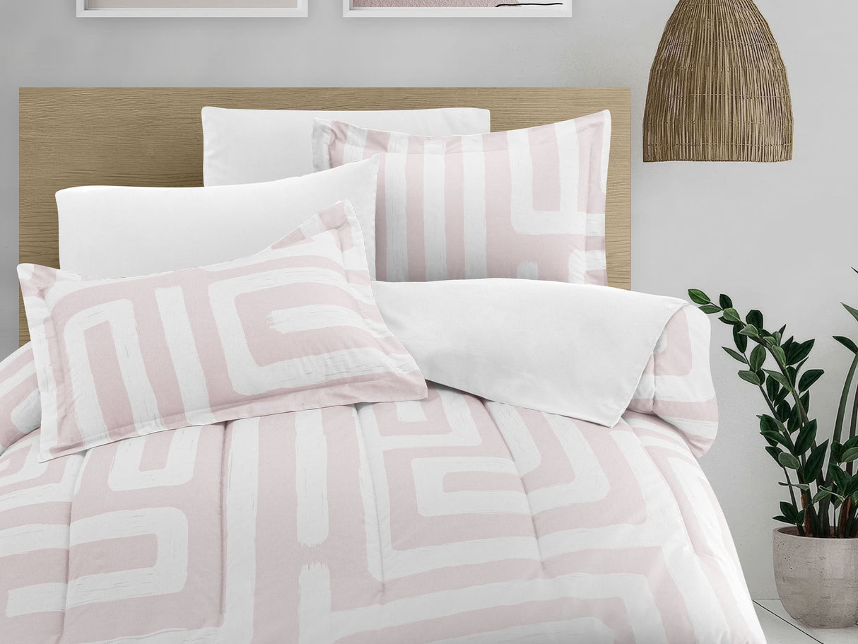 Edredón Pisani Rosa | 100% Algodón