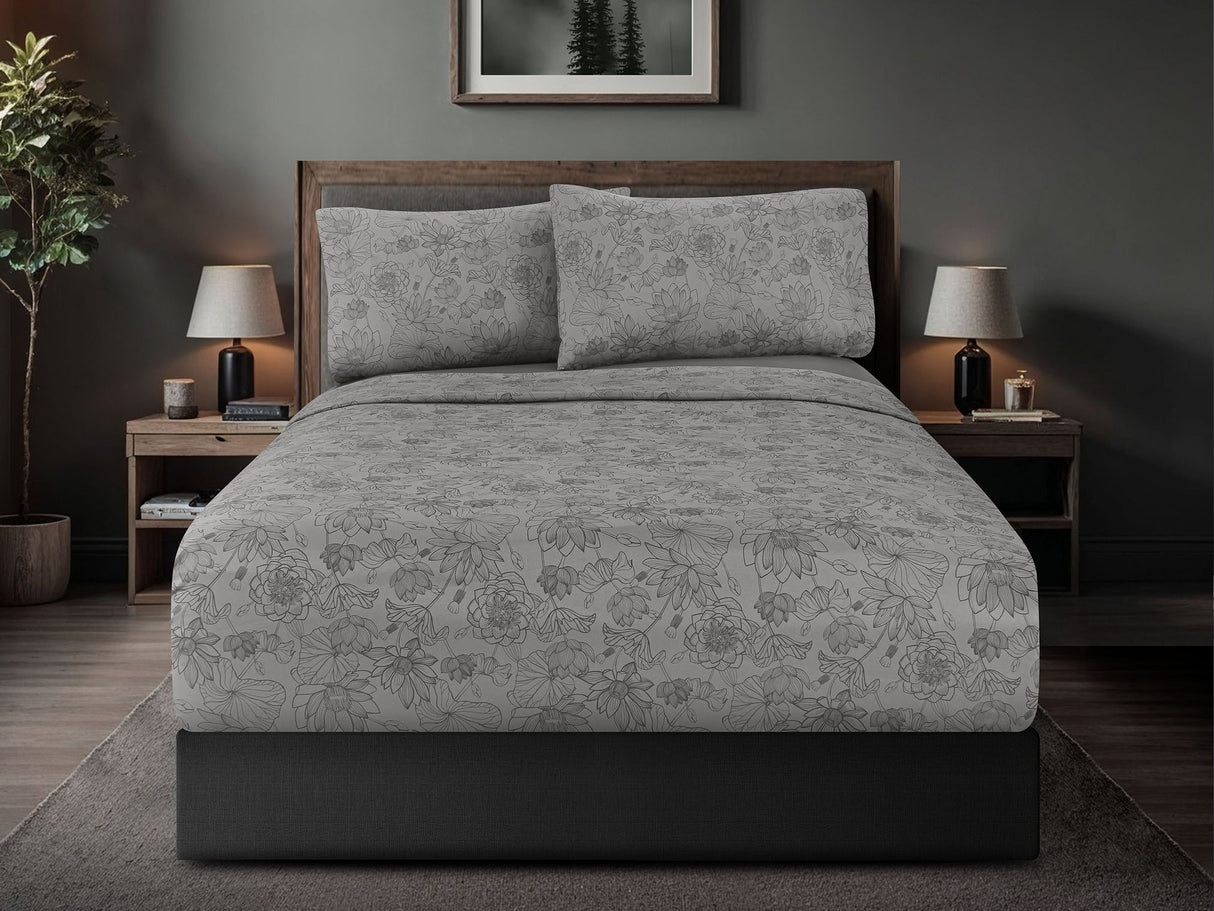 Sábanas Brunela · 100% Microfibra Estampada · Ultra Suave.