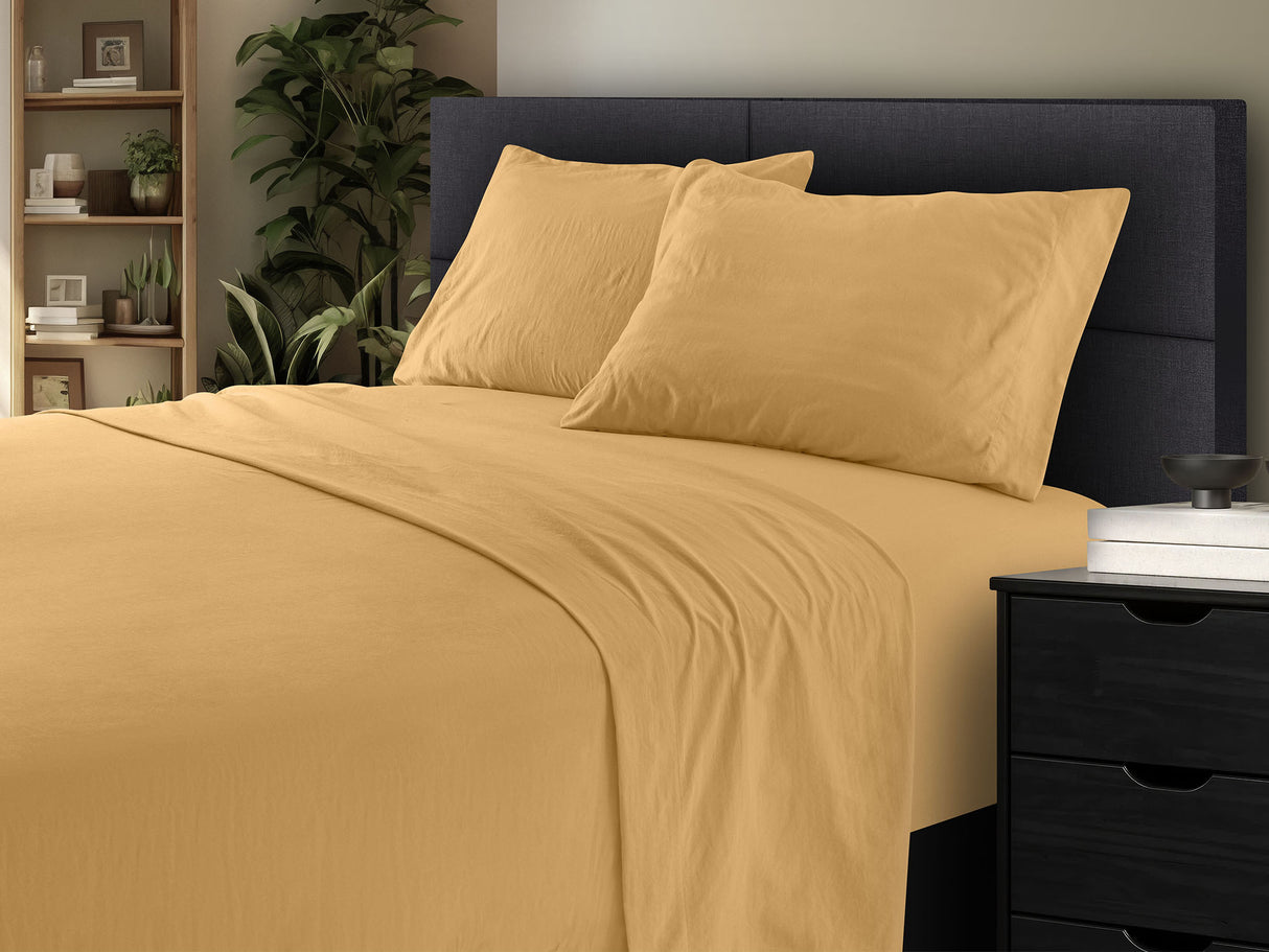 Sábanas Hazel · 100% Microfibra lavada en piedra · Ultra Suave.