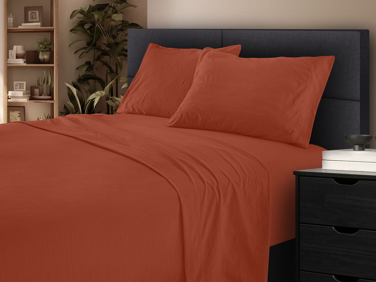 Sábanas Hazel · 100% Microfibra lavada en piedra · Ultra Suave.