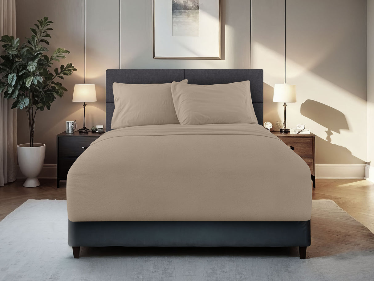 Sábanas Hazel · 100% Microfibra lavada en piedra · Ultra Suave.