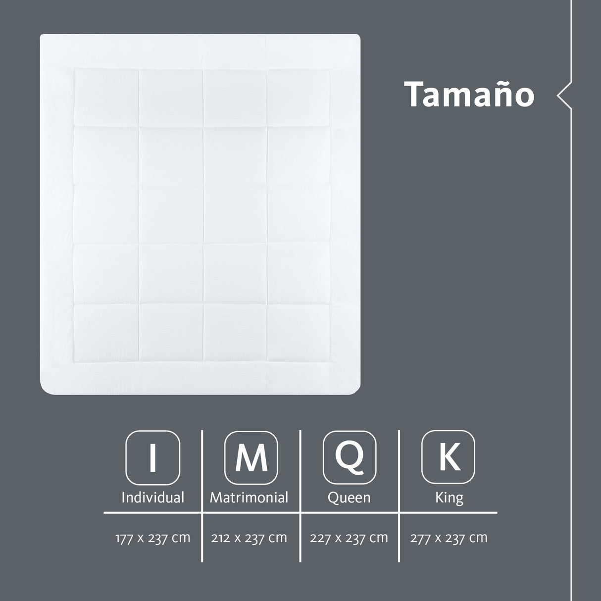 Edredón interior de Seersucker Queen