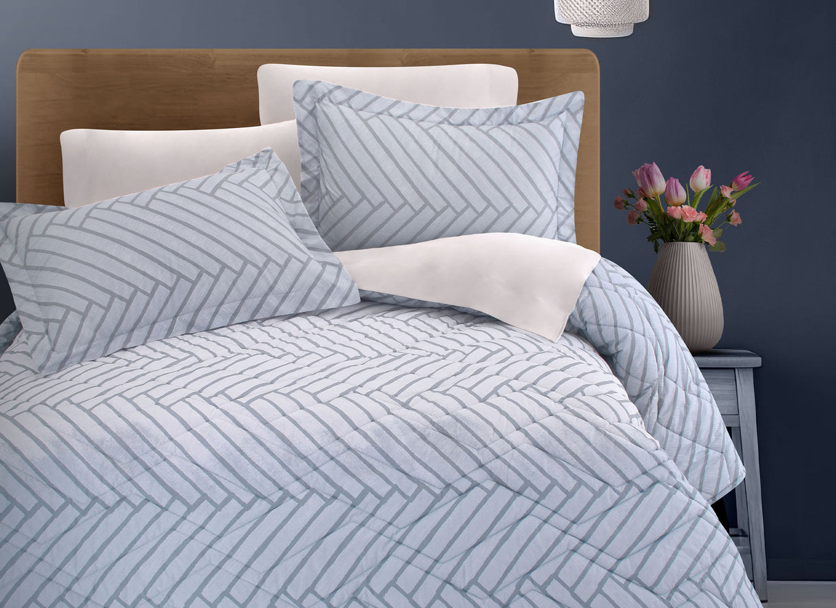 Coordinado Tanuk | Colcha y Fundas decorativas | 100% Algodón