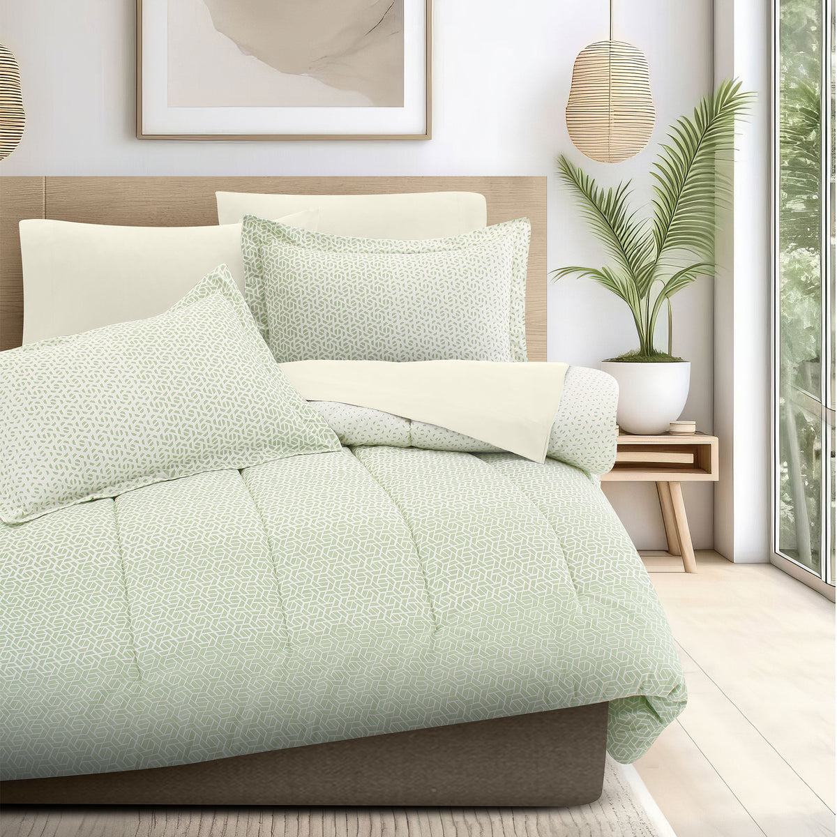 Coordinado Varley | Edredón y Fundas decorativas | 100% Algodón