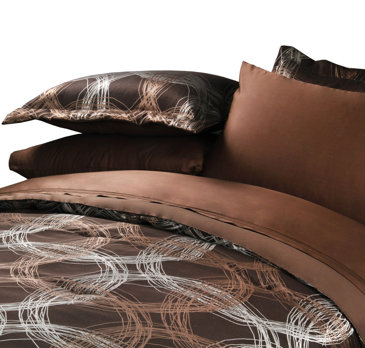 Coordinado Tesla Queen Size | Cubre Edredón, Edredón Interior y Fundas decorativas | Mezcla de fibras*
