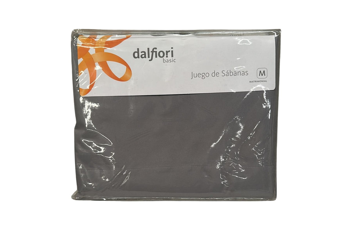 Sábanas Alix Gris Matrimonial | 100% Microfibra | Ultrasuave*