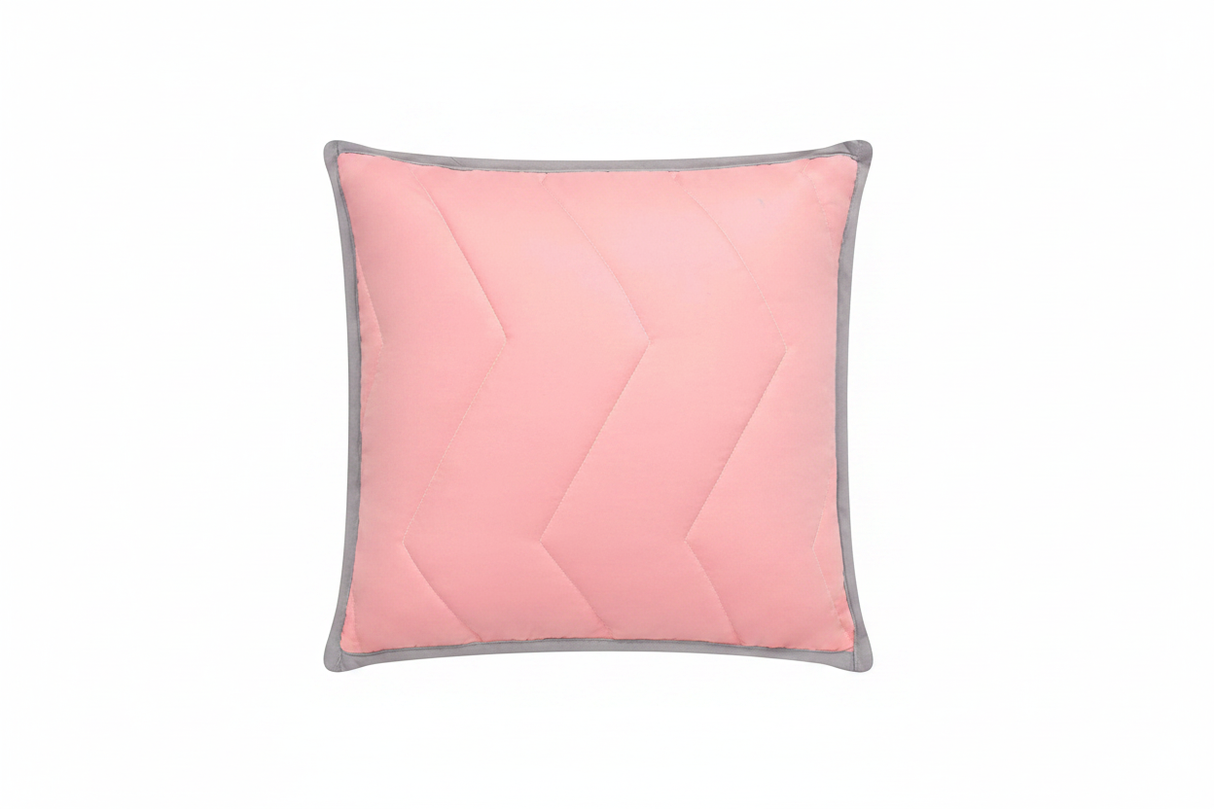 Cojín coral fondo blanco