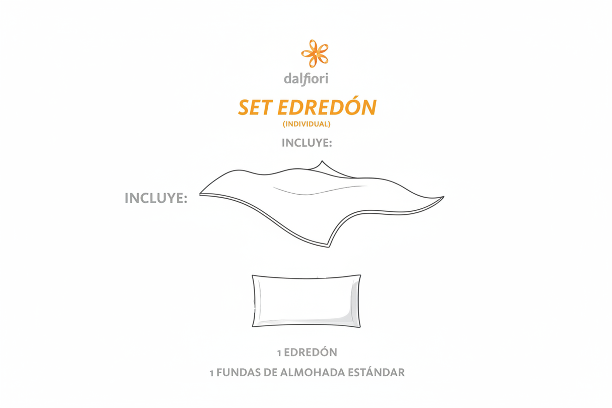 Set Edredón Individual - Horizontal