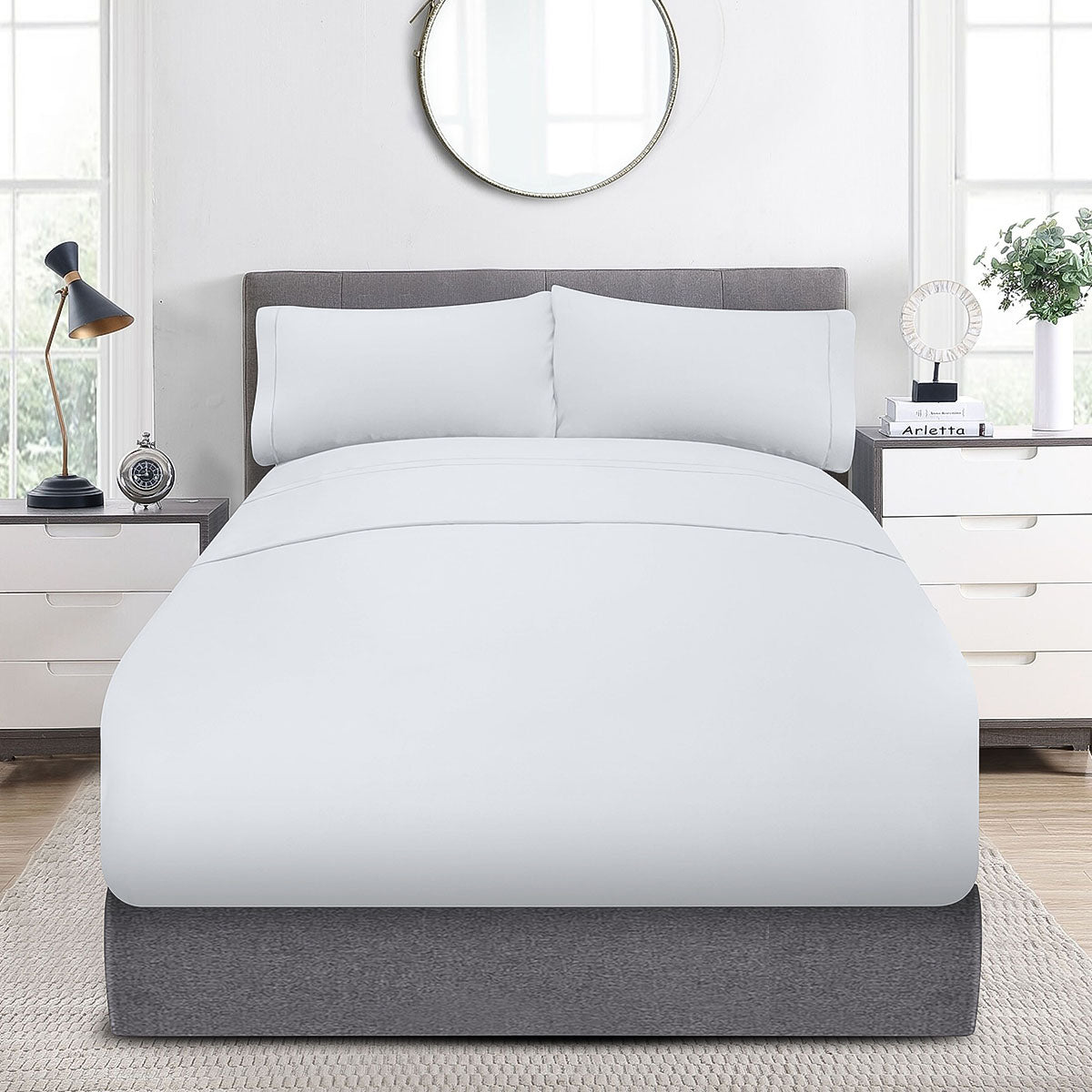 Sábanas Bari · 100% Algodón · Tejido de Satín de 300 Hilos.