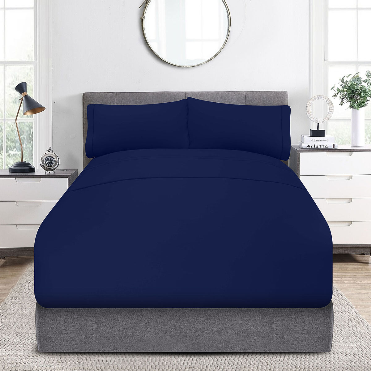 Sábanas Bari · 100% Algodón · Tejido de Satín de 300 Hilos.