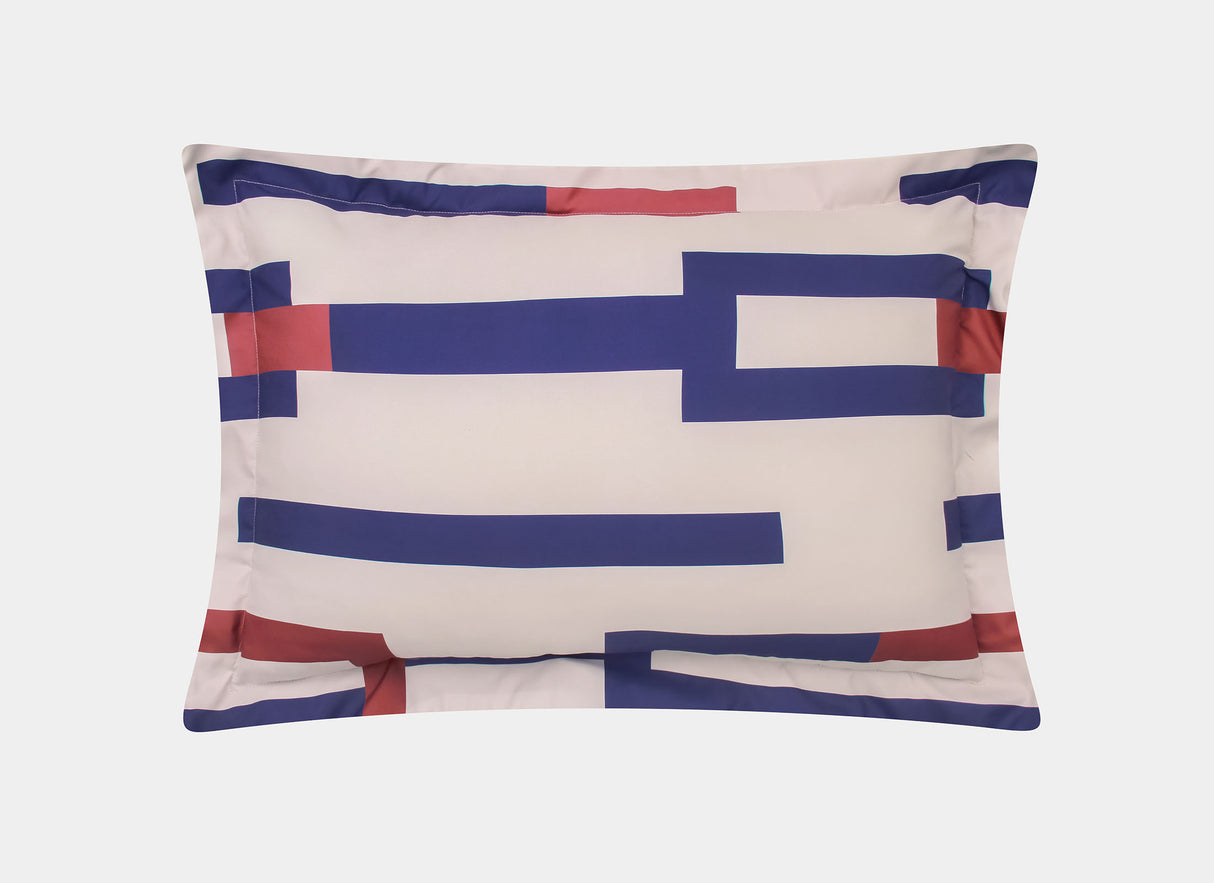 Coordinado Italo Azul | Colcha y Fundas decorativas | Microfibra Ultrasuave