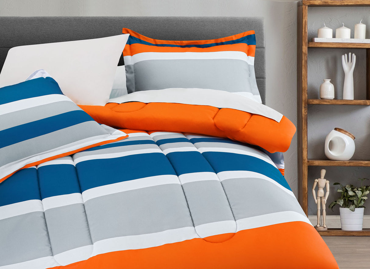 Coordinado Paolo | Edredón King Size y Par de Fundas decorativas estándar | Microfibra Ultrasuave*