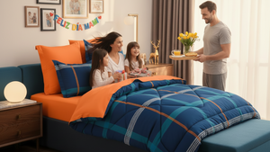 Coordinados de Edredón 100% Algodón + Sábanas Lucca Gratis