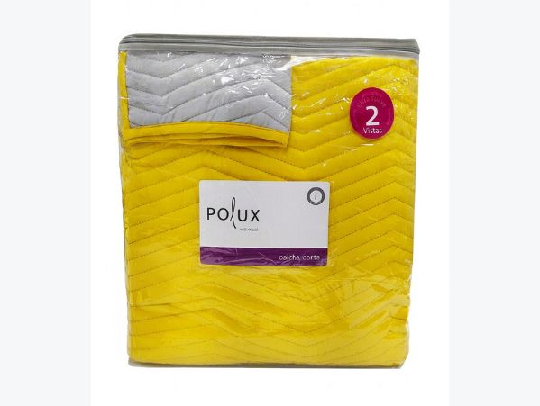 Coordinado Okapi | Individual | Colcha corta y fundas decorativas | Amarillo-Gris | Microfibra Ultrasuave*