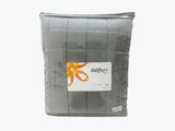 Colcha Hlox| King Size | Blanco-Gris claro| Microfibra Ultrasuave*