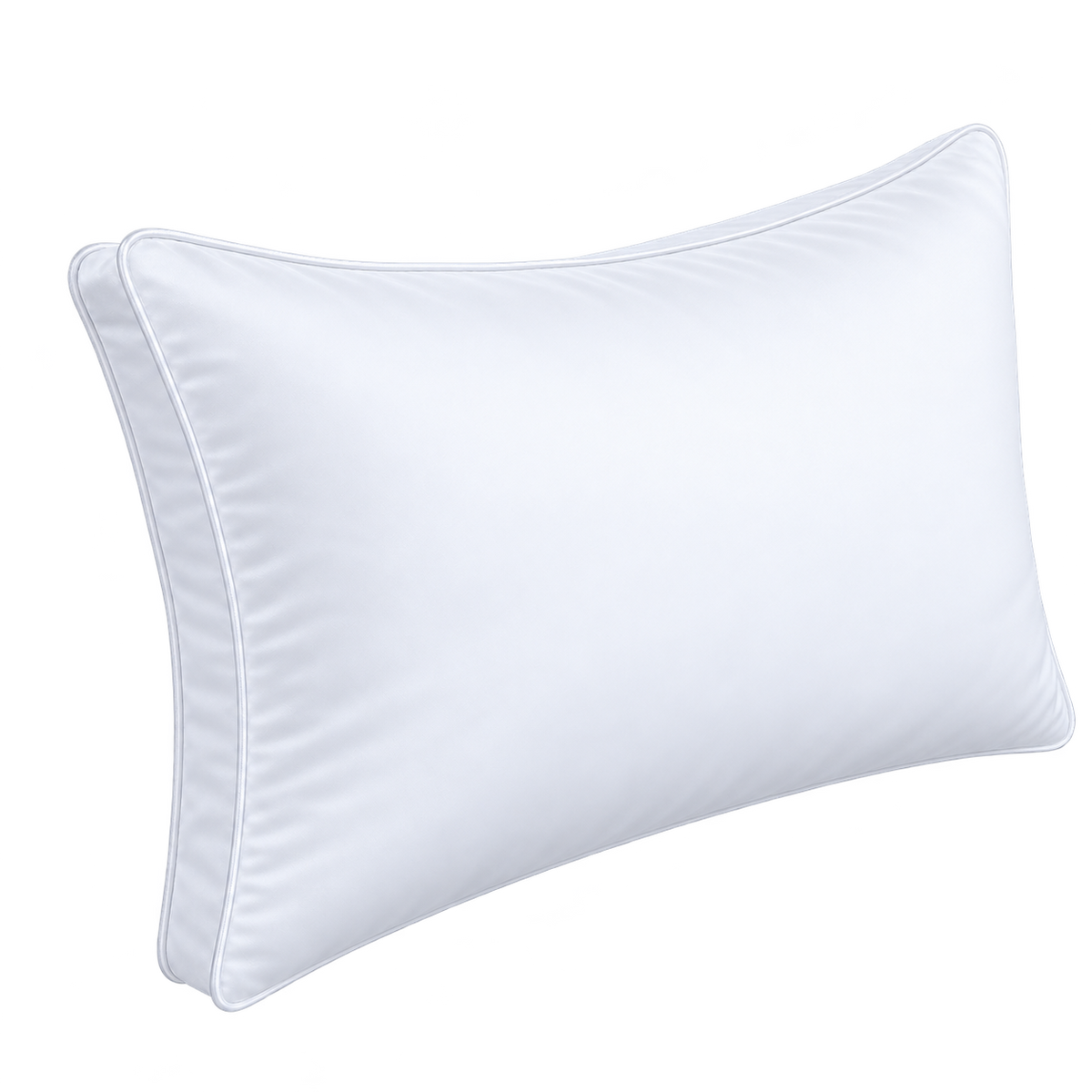 Almohada de Tejido de Satín de 300 Hilos con Fuelle | 100% algodón | King.