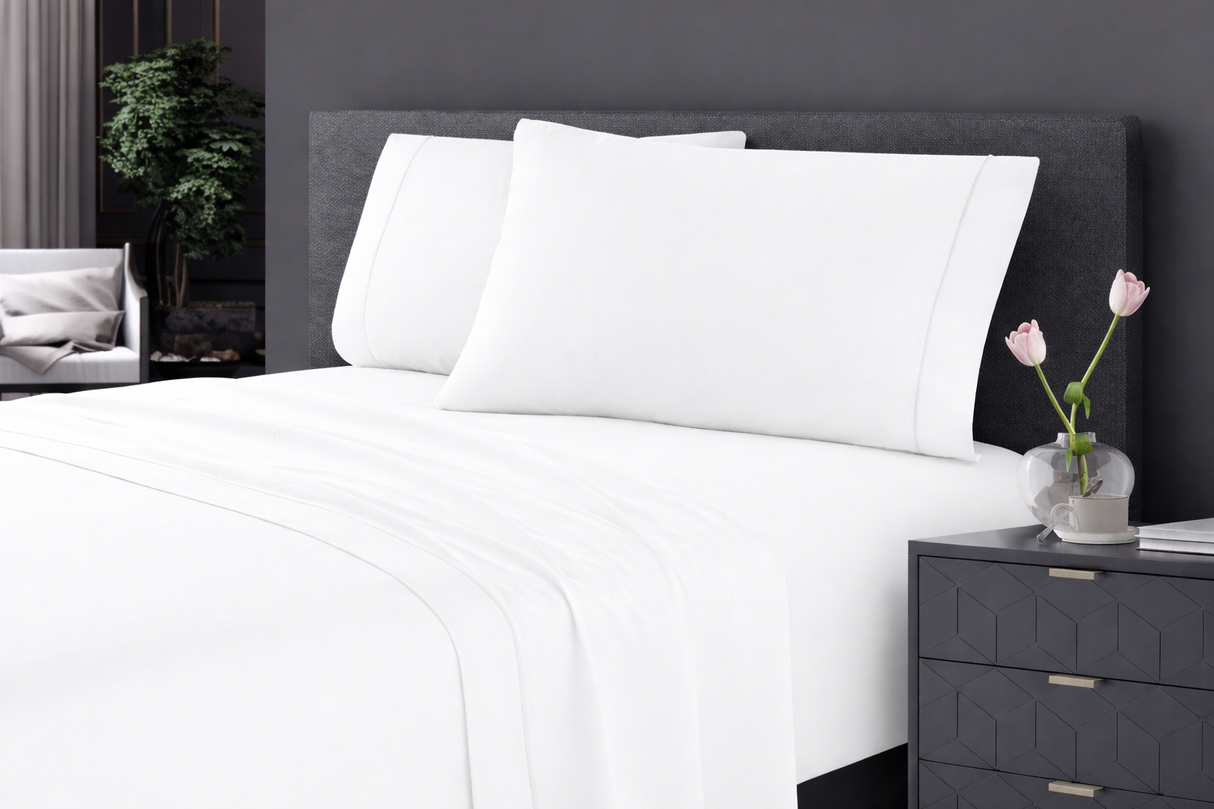Sábanas Bari · 100% Algodón · Tejido de Satín de 300 Hilos.